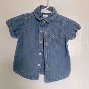 BABY Denim Nautical Button up